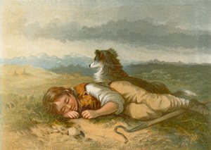 The Shepherd Boy by English School